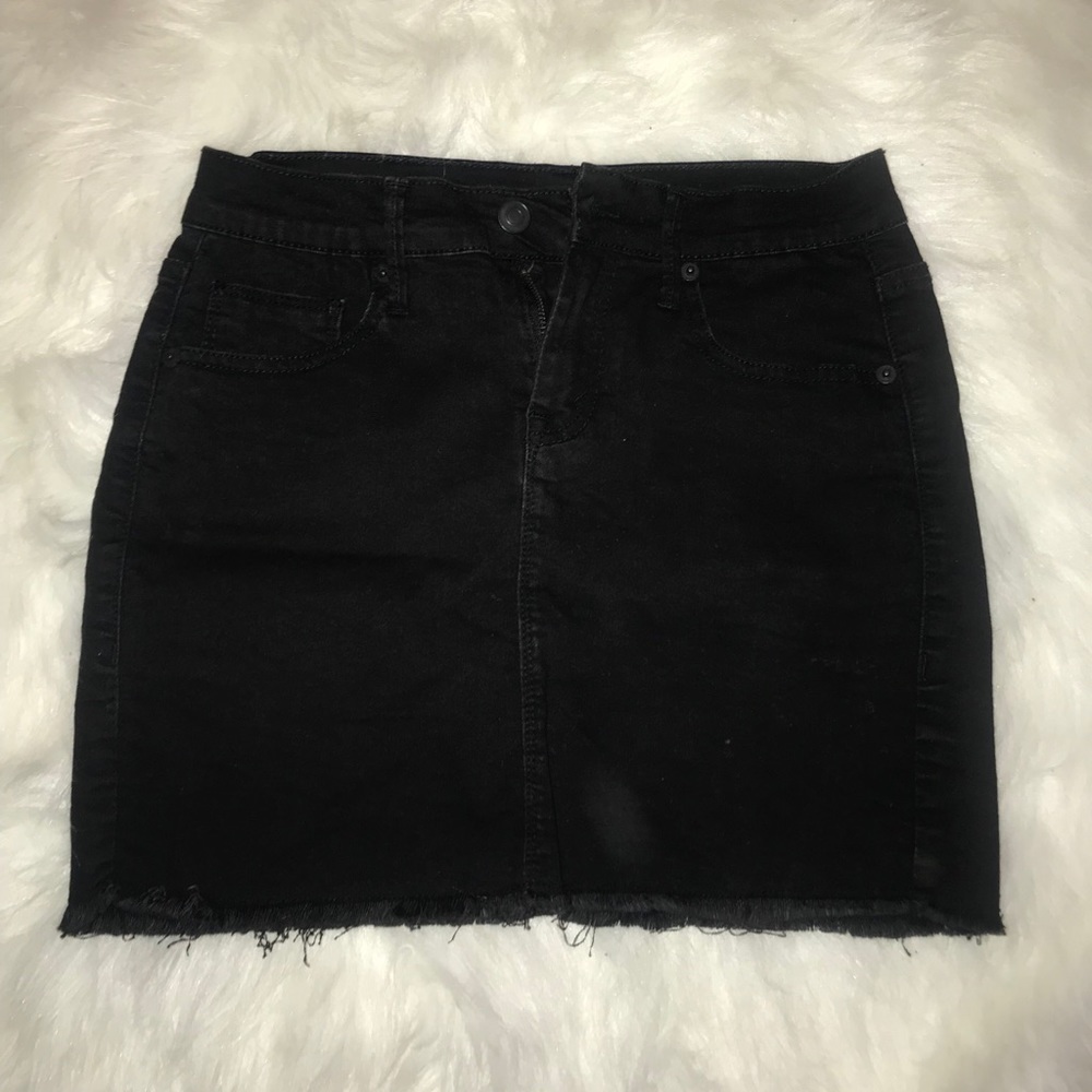 Brandy Melville Black Denim Skirt